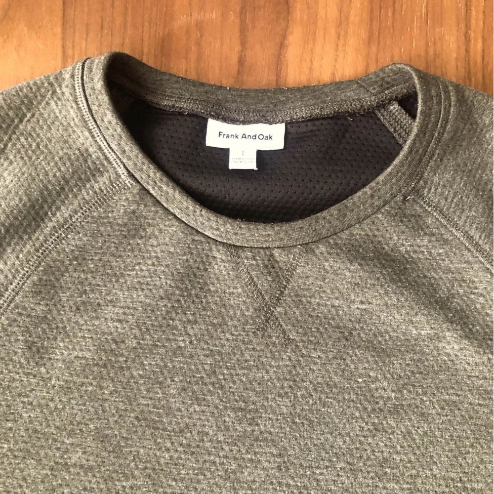 Frank And Oak Insulated Seeatshirt Size S Green Unisex - Picture 6 of 8